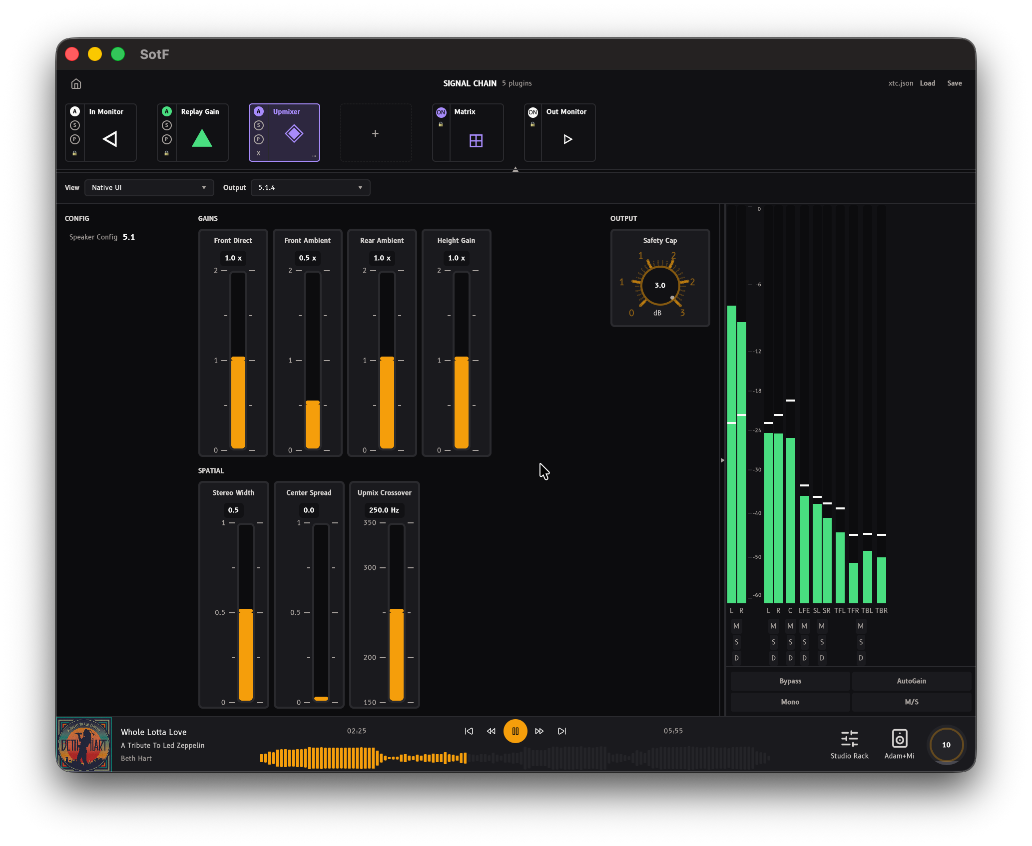 SotF Desktop — upmixer