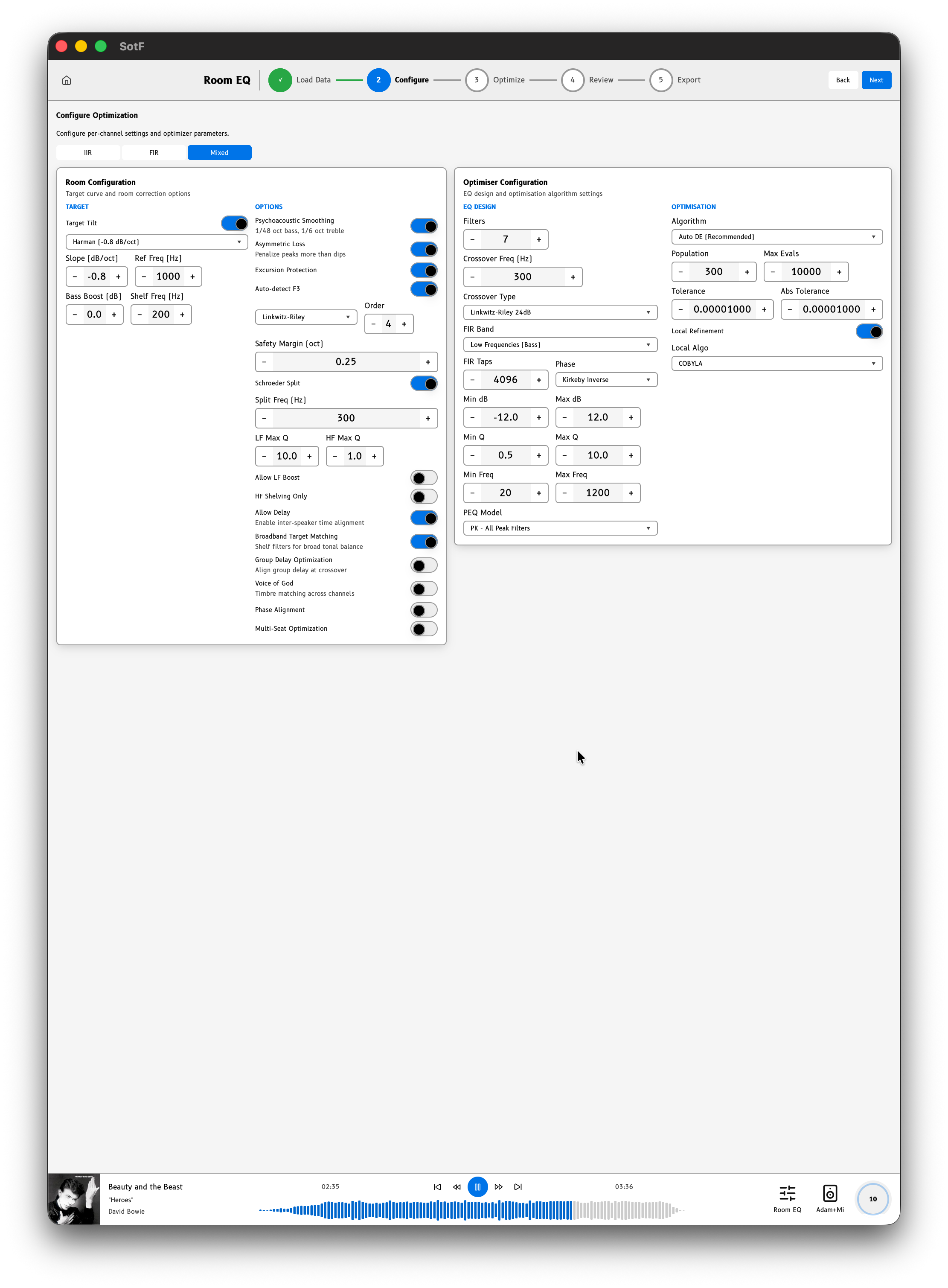 SotF — room EQ wizard